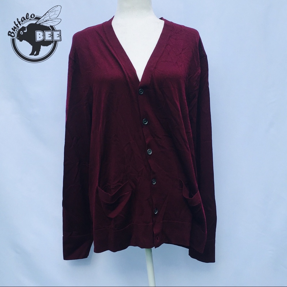 Brooks Brothers 100% merino wool cardigan size L